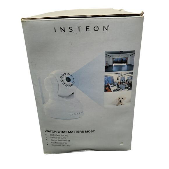 Insteon WiFi Camera Device 46 Pan Tilt Night Vision Security Device 75790WH NIB - Picture 4 of 11